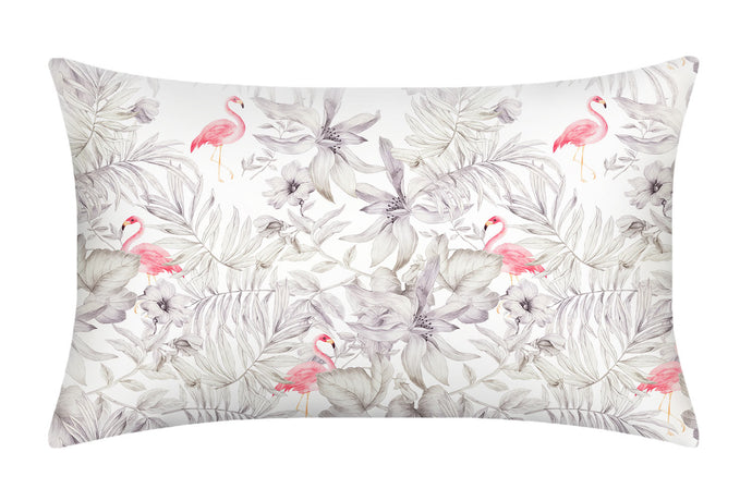 Flamingos Pure Silk Pillowcase