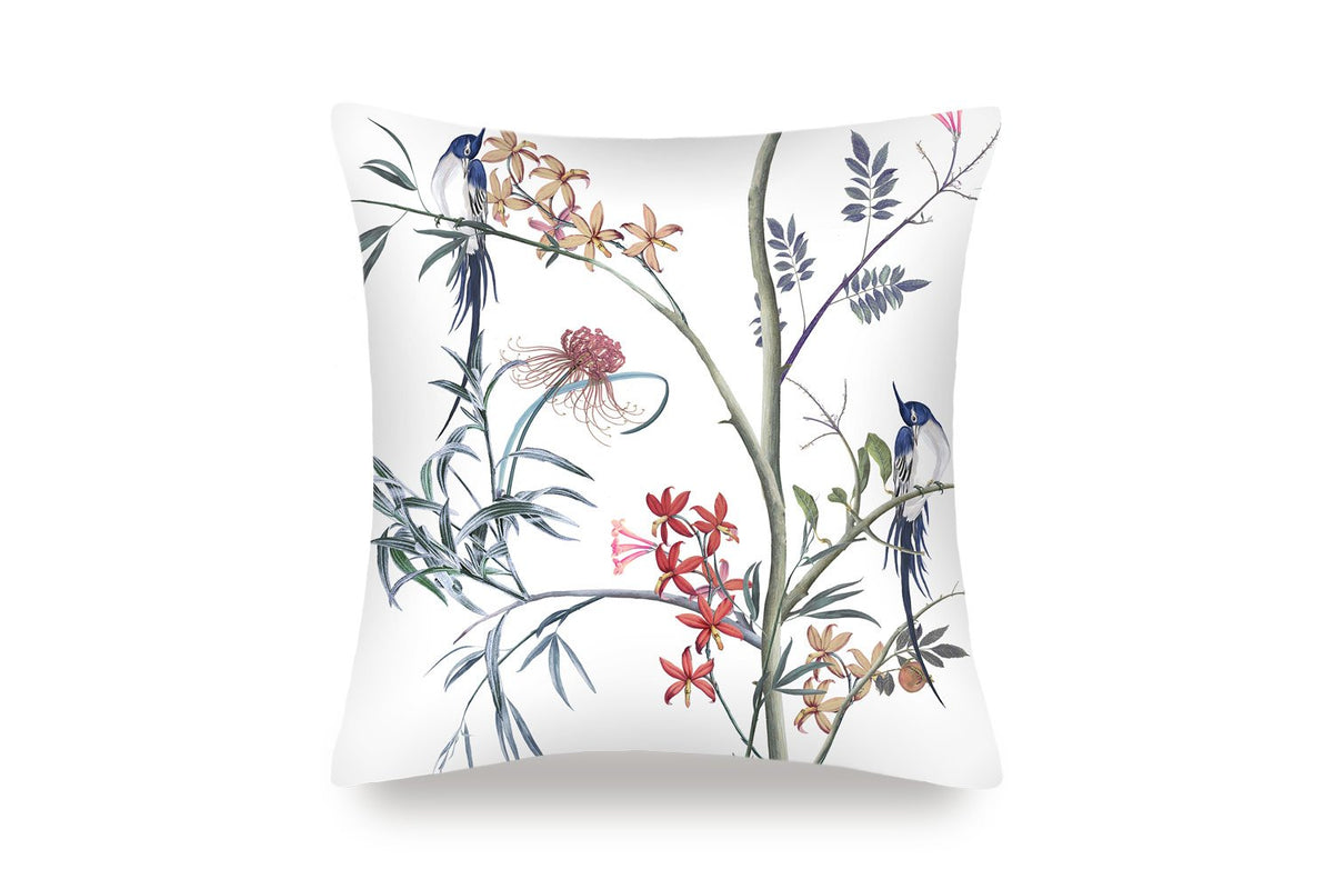 Hummingbird Pure Silk Cushion Cover - MayfairSilk