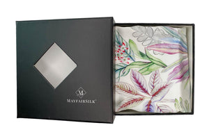 Iridescent Garden Pure Silk Cushion Cover - MayfairSilk