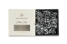 Load image into Gallery viewer, Leopard Silk Scrunchies Set - MayfairSilk
