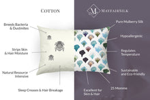 Afbeelding in Gallery-weergave laden, Aqua Fans Pure Silk Pillowcase
