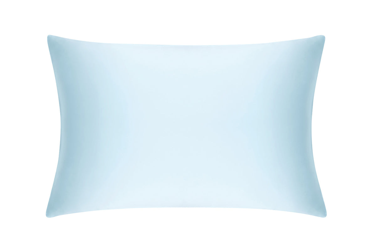 Pastel Blue Pure Silk Pillowcase