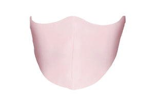 3D view of a Precious Pink Pure Silk Face Covering - MayfairSilk