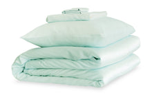 Load image into Gallery viewer, Teal Breeze Silk Duvet Set - MayfairSilk
