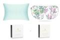 Teal Breeze and Iridescent Garden Silk Sleep Gift Set